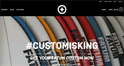 Desktop Screenshot of fatumsurfboards.com