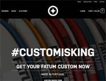 Tablet Screenshot of fatumsurfboards.com